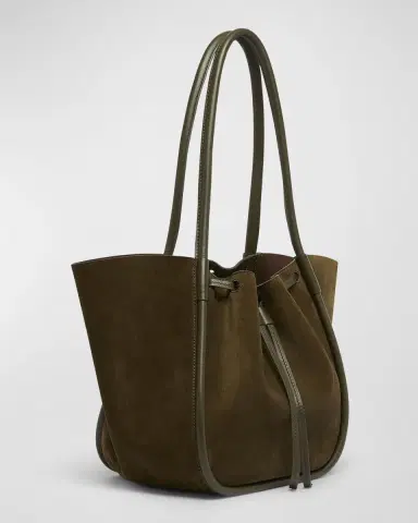 Proenza Schouler Large Ruched Tote in Soft Suede | Thumbnail 6 Proenza Schouler Large Ruched Tote in Soft Suede | Thumbnail 6