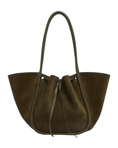 Proenza Schouler Large Ruched Tote in Soft Suede | Thumbnail 1 Proenza Schouler Large Ruched Tote in Soft Suede | Thumbnail 1