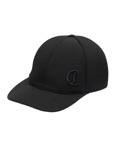 Christian Louboutin Men's Mooncrest Canvas Baseball Cap | Thumbnail 1 Christian Louboutin Men's Mooncrest Canvas Baseball Cap | Thumbnail 1