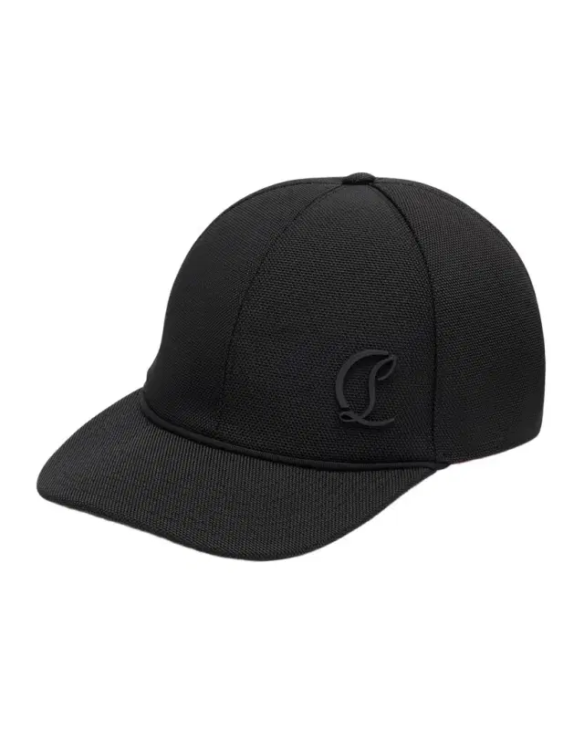 Christian Louboutin Men's Mooncrest Canvas Baseball Cap