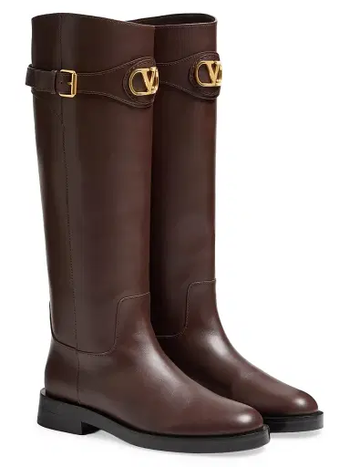 Valentino Garavani Women's VLogo Signature 30MM Calfskin Boots | Thumbnail 2