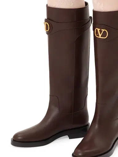 Valentino Garavani Women's VLogo Signature 30MM Calfskin Boots | Thumbnail 6