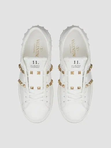 Valentino Garavani Women's Untitled Open Sneakers - White - Size 11.5 | Thumbnail 4