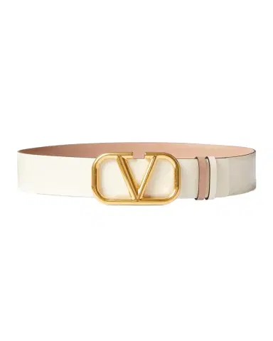 Valentino Garavani VLogo Signature Reversible Leather Belt, 40mm | Thumbnail 1