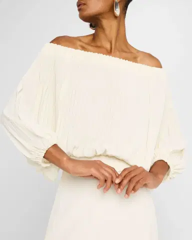 A.L.C. Sienna Pleated Off-The-Shoulder Top | Thumbnail 5 A.L.C. Sienna Pleated Off-The-Shoulder Top | Thumbnail 5