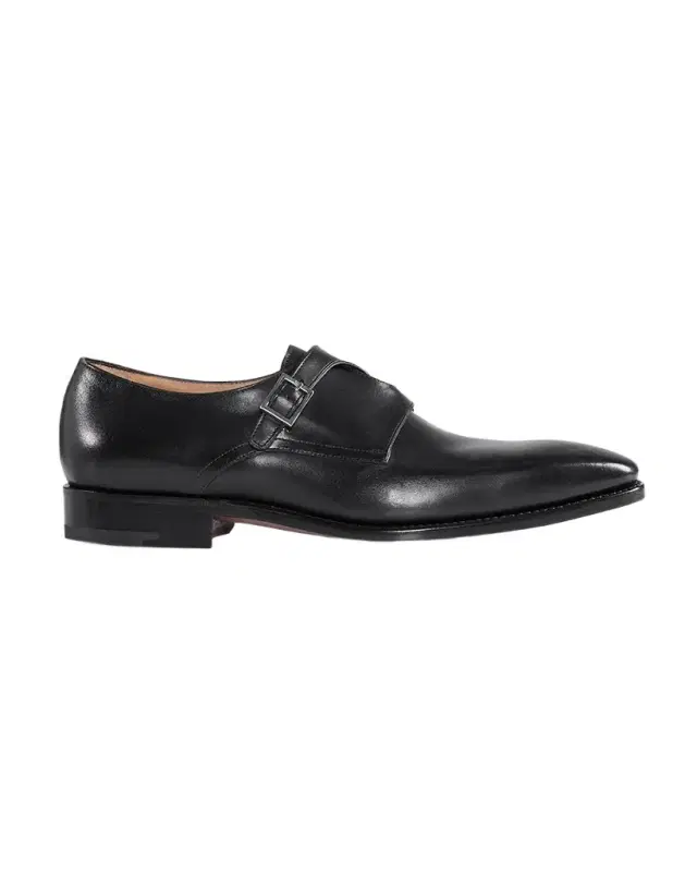 Paul Stuart Men 's Samson Leather Monk Strap Loafers