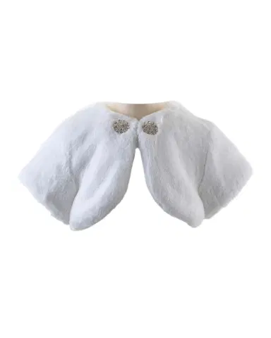 Rachel Riley Girl's Diamante Faux Fur Bolero | Thumbnail 1 Rachel Riley Girl's Diamante Faux Fur Bolero | Thumbnail 1