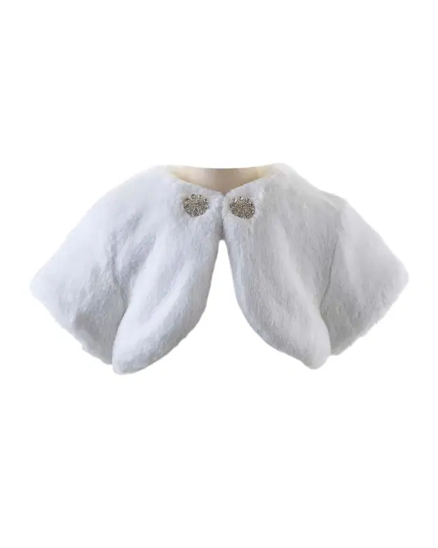 Rachel Riley Girl 's Diamante Faux Fur Bolero, Size 2-14