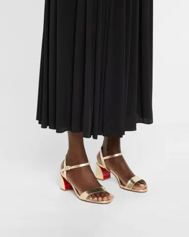 Christian Louboutin 55mm Miss Jane Metallic Sandals | Thumbnail 2 Christian Louboutin 55mm Miss Jane Metallic Sandals | Thumbnail 2