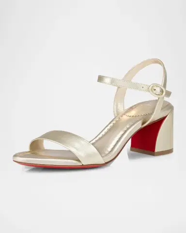 Christian Louboutin 55mm Miss Jane Metallic Sandals | Thumbnail 4 Christian Louboutin 55mm Miss Jane Metallic Sandals | Thumbnail 4
