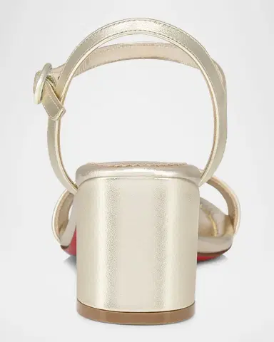 Christian Louboutin 55mm Miss Jane Metallic Sandals | Thumbnail 6 Christian Louboutin 55mm Miss Jane Metallic Sandals | Thumbnail 6
