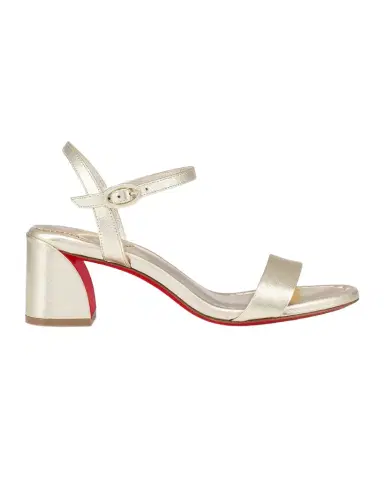 Christian Louboutin 55mm Miss Jane Metallic Sandals | Thumbnail 1 Christian Louboutin 55mm Miss Jane Metallic Sandals | Thumbnail 1