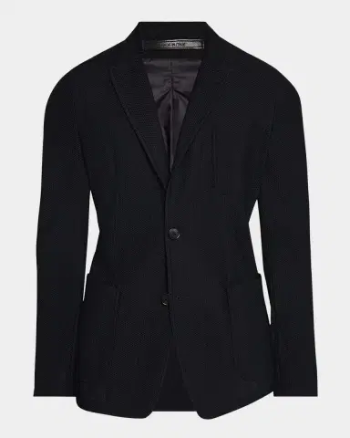 Giorgio Armani Men's Rice Stitch Sport Coat | Thumbnail 2