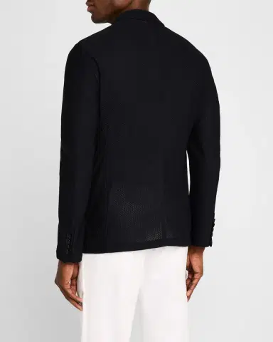 Giorgio Armani Men's Rice Stitch Sport Coat | Thumbnail 3