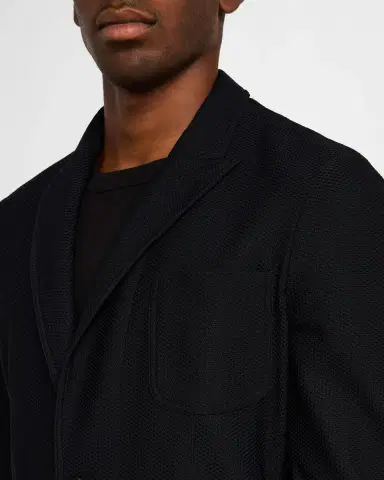 Giorgio Armani Men's Rice Stitch Sport Coat | Thumbnail 4