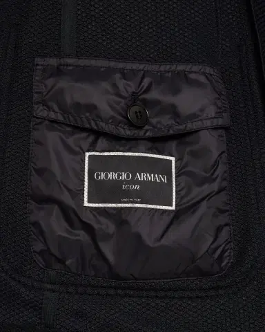 Giorgio Armani Men's Rice Stitch Sport Coat | Thumbnail 5