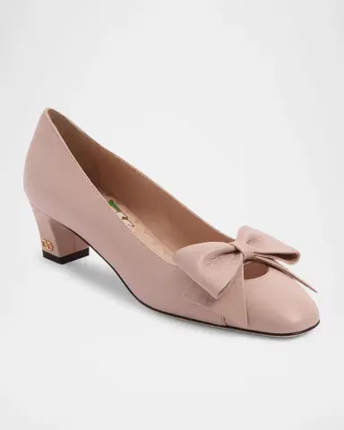 Valentino Garavani Bowow Leather Pumps | Thumbnail 2 Valentino Garavani Bowow Leather Pumps | Thumbnail 2