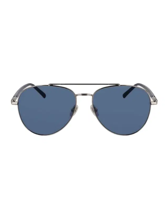 Ferragamo Men 's SF316S Prisma Metal Aviator Sunglasses