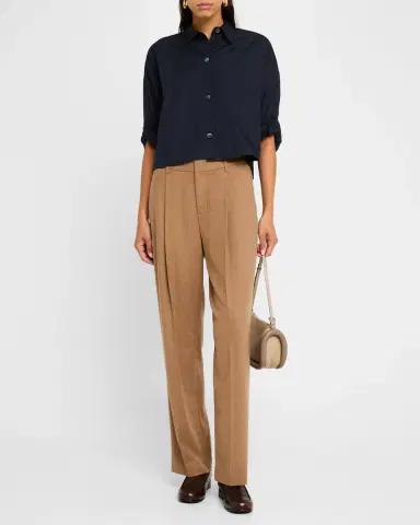 TWP Next Ex Cropped Shirt in Superfine Cotton | Thumbnail 2 TWP Next Ex Cropped Shirt in Superfine Cotton | Thumbnail 2