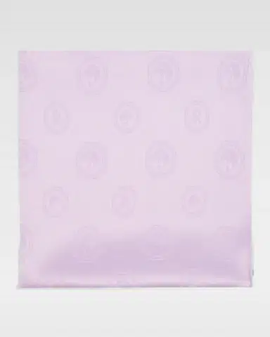 Stefano Ricci Men's Tonal Jacquard Logo Silk Pocket Square | Thumbnail 2
