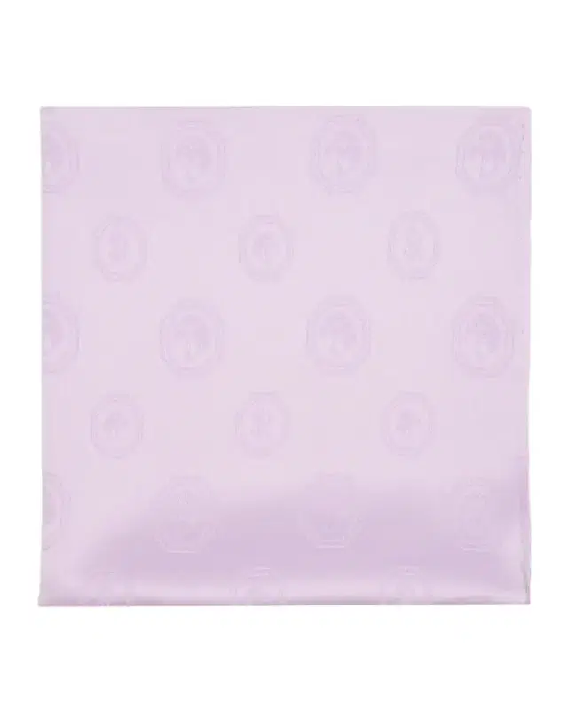 Stefano Ricci Men 's Tonal Jacquard Logo Silk Pocket Square