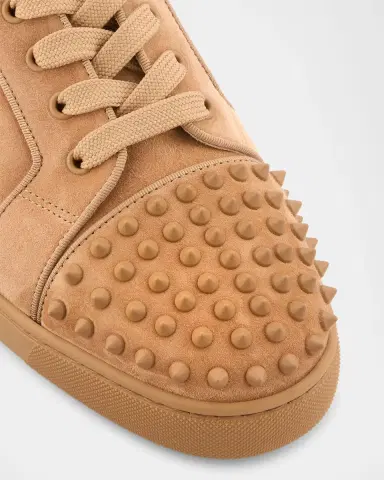 Christian Louboutin Men's Louis Junior Spikes Low-Top Suede Sneakers | Thumbnail 5 Christian Louboutin Men's Louis Junior Spikes Low-Top Suede Sneakers | Thumbnail 5