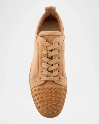 Christian Louboutin Men's Louis Junior Spikes Low-Top Suede Sneakers | Thumbnail 6 Christian Louboutin Men's Louis Junior Spikes Low-Top Suede Sneakers | Thumbnail 6