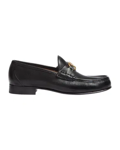 Valentino Garavani Men's VLogo Signature Leather Penny Loafers | Thumbnail 1