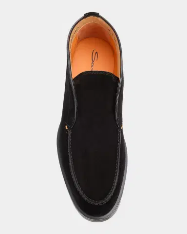 Santoni Men's Rock Suede Loafers | Thumbnail 3 Santoni Men's Rock Suede Loafers | Thumbnail 3