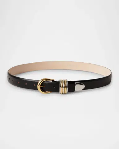 Déhanche Hollyhock Mix Metal Leather Belt | Thumbnail 3