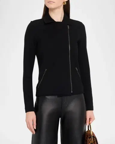 MAJESTIC FILATURES French Terry Moto Jacket | Thumbnail 4