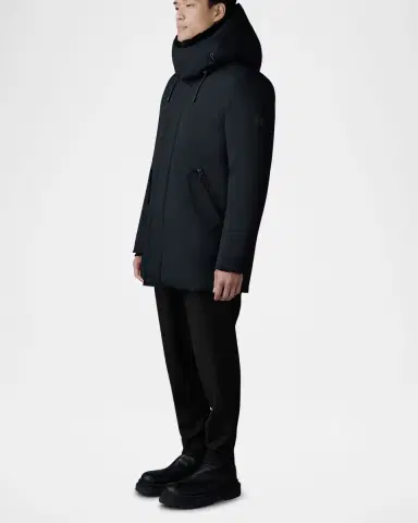 Mackage Men's Sullivan Mid-Length Jacket with Shearling | Thumbnail 2