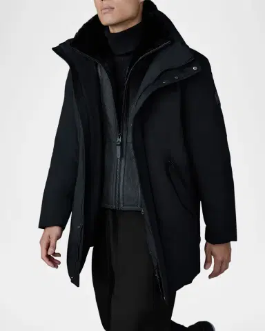 Mackage Men's Sullivan Mid-Length Jacket with Shearling | Thumbnail 5