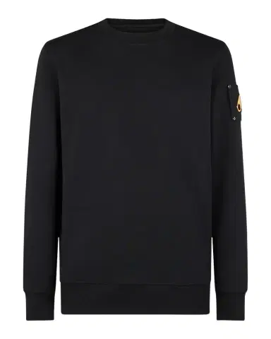 Moose Knuckles Men's Snyder Metal Logo Sweatshirt | Thumbnail 1 Moose Knuckles Men's Snyder Metal Logo Sweatshirt | Thumbnail 1