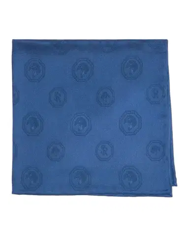 Stefano Ricci Men's Tonal Jacquard Logo Silk Pocket Square | Thumbnail 1