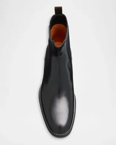 Santoni Men's Leather Chelsea Boots | Thumbnail 5 Santoni Men's Leather Chelsea Boots | Thumbnail 5