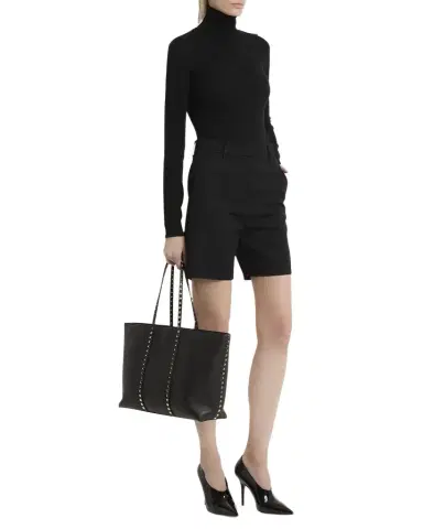 Valentino Garavani Rockstud Medium Leather Tote Bag | Thumbnail 1 Valentino Garavani Rockstud Medium Leather Tote Bag | Thumbnail 1