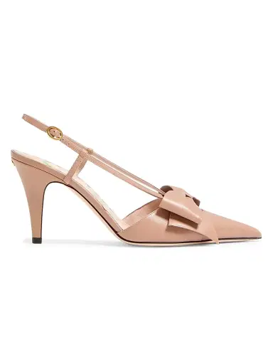 Valentino Garavani Women's Bowow 85MM Slingback Pumps - Rose Cannelle - Size 12 | Thumbnail 1 Valentino Garavani Women's Bowow 85MM Slingback Pumps - Rose Cannelle - Size 12 | Thumbnail 1