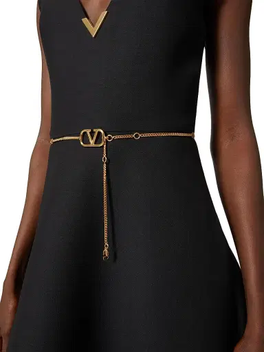 Valentino Garavani Women's VLogo Signature Chain Belt - Gold - Size Small | Thumbnail 5 Valentino Garavani Women's VLogo Signature Chain Belt - Gold - Size Small | Thumbnail 5