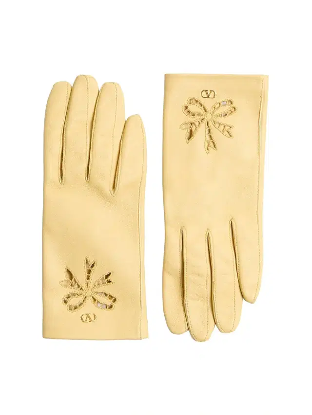 Valentino Garavani Women's Vlogo Signature Nappa Gloves - Butter