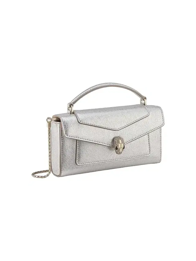 BVLGARI Women's Serpenti Leather Phone Case - Flash Diamond