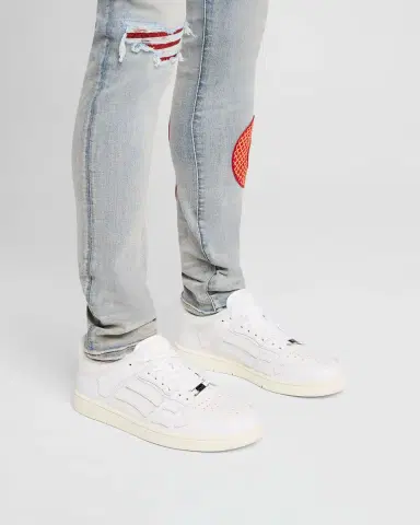 AMIRI Men's Skel Low-Top Leather Sneakers | Thumbnail 2