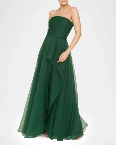 THEIA Teresa Draped Strapless Gown | Thumbnail 5 THEIA Teresa Draped Strapless Gown | Thumbnail 5