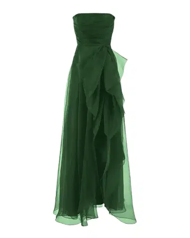 THEIA Teresa Draped Strapless Gown | Thumbnail 1 THEIA Teresa Draped Strapless Gown | Thumbnail 1