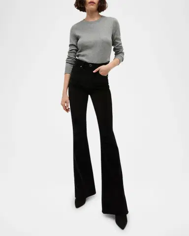 Veronica Beard Beverly Skinny Flare Jeans | Thumbnail 2