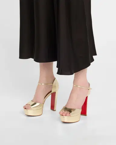 Christian Louboutin 130mm Sandaloo Metallic Platform Sandals | Thumbnail 2 Christian Louboutin 130mm Sandaloo Metallic Platform Sandals | Thumbnail 2
