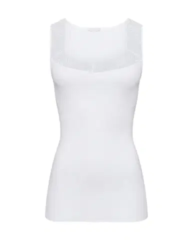 Hanro Cotton Delight Lace-Trim Tank Top | Thumbnail 1