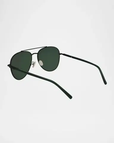 Ferragamo Men's SF316S Prisma Metal Aviator Sunglasses | Thumbnail 2