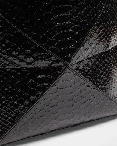 Loewe Puzzle Fold Large Patent Python-Embossed Tote Bag | Thumbnail 5 Loewe Puzzle Fold Large Patent Python-Embossed Tote Bag | Thumbnail 5