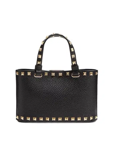 Valentino Garavani Women's Mini Rockstud Shopping Bag in Grainy Calfskin | Thumbnail 5 Valentino Garavani Women's Mini Rockstud Shopping Bag in Grainy Calfskin | Thumbnail 5